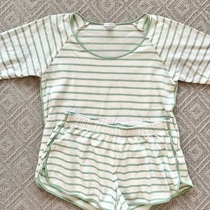 LAKE Pima Long-Short Set in Spring Green